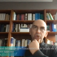 Michel Liégeois présente sa note sur Haiti. 